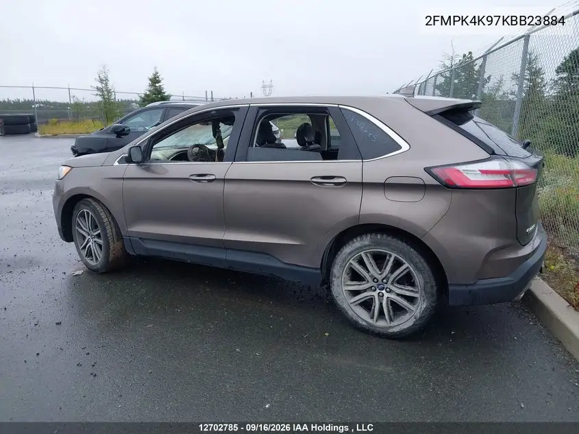 2019 FORD EDGE VIN 2FMPK4K97KBB23884 — фото 14