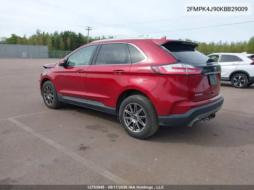 2019 FORD EDGE VIN 2FMPK4J90KBB29009 — фото 3