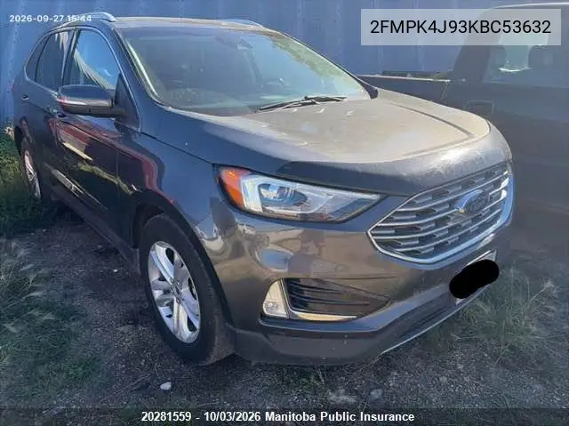 FORD EDGE 2019, VIN 2FMPK4J93KBC53632