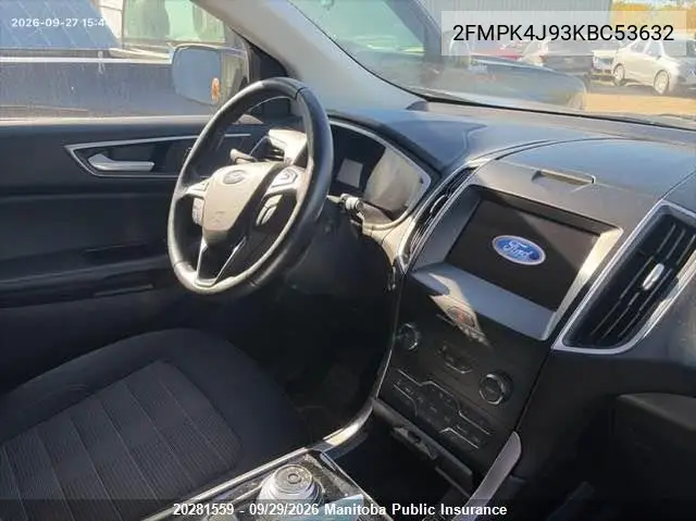 2019 FORD EDGE VIN 2FMPK4J93KBC53632 — фото 5