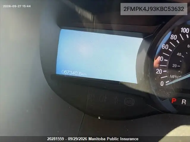 2019 FORD EDGE VIN 2FMPK4J93KBC53632 — фото 7