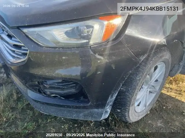 2019 FORD EDGE VIN 2FMPK4J94KBB15131 — фото 6