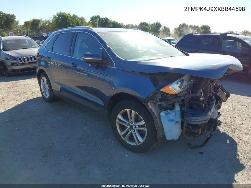 FORD EDGE 2019, VIN 2FMPK4J9XKBB44598