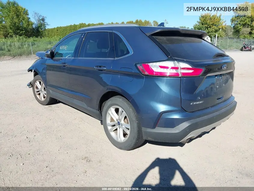2019 FORD EDGE VIN 2FMPK4J9XKBB44598 — фото 3