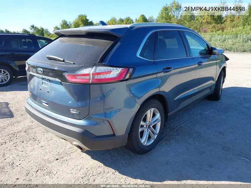 2019 FORD EDGE VIN 2FMPK4J9XKBB44598 — фото 4