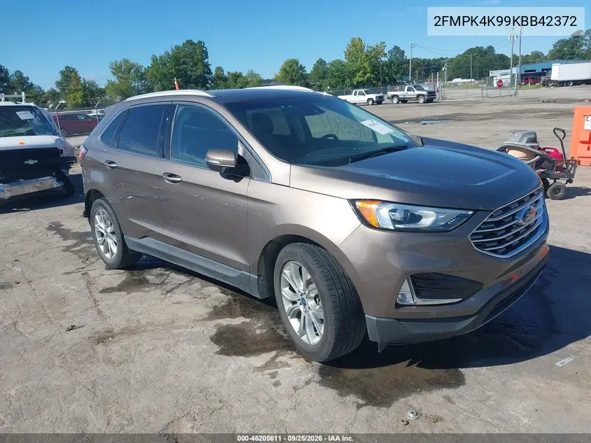 FORD EDGE 2019, VIN 2FMPK4K99KBB42372
