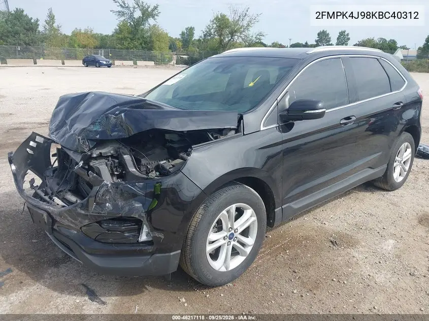 2019 FORD EDGE VIN 2FMPK4J98KBC40312 — фото 2