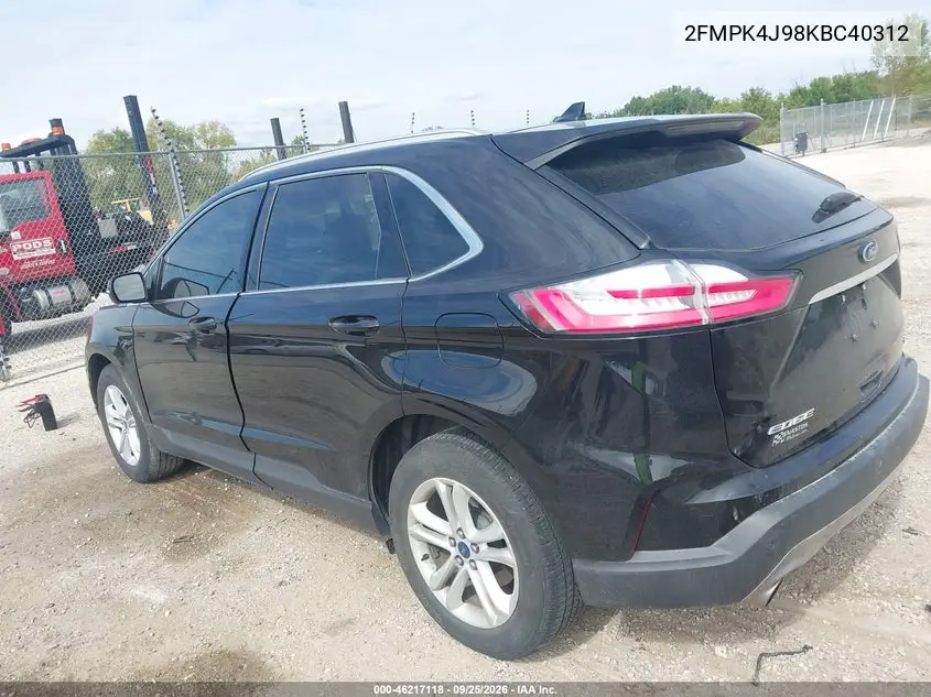 2019 FORD EDGE VIN 2FMPK4J98KBC40312 — фото 3