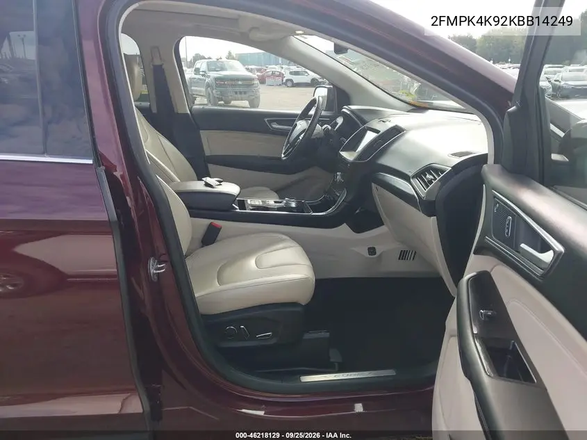 2019 FORD EDGE VIN 2FMPK4K92KBB14249 — фото 5