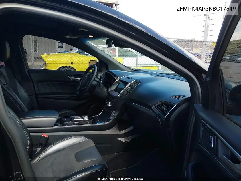 2019 FORD EDGE VIN 2FMPK4AP3KBC17549 — фото 5