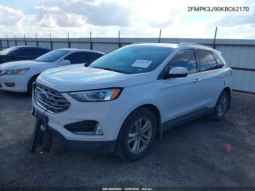 2019 FORD EDGE VIN 2FMPK3J90KBC62170 — фото 2