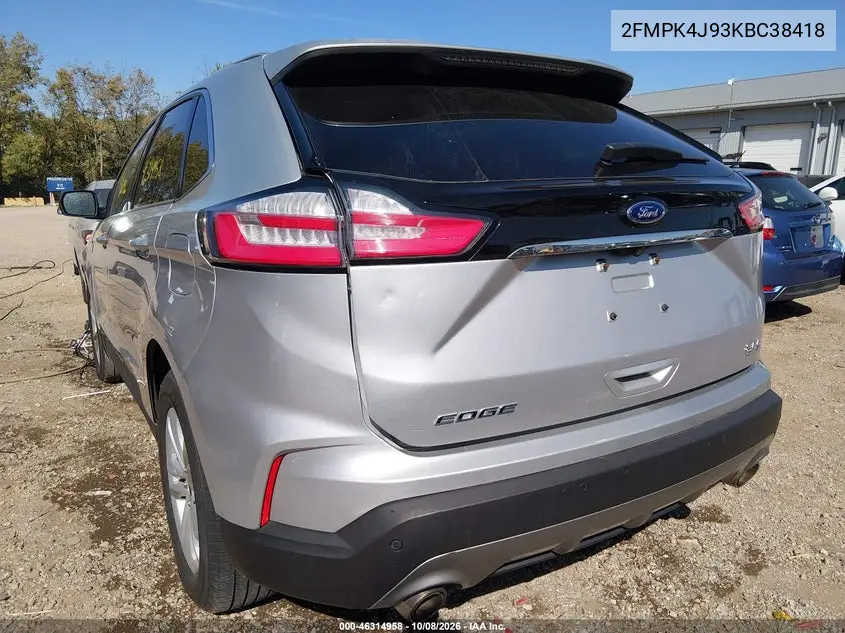 2019 FORD EDGE VIN 2FMPK4J93KBC38418 — фото 3