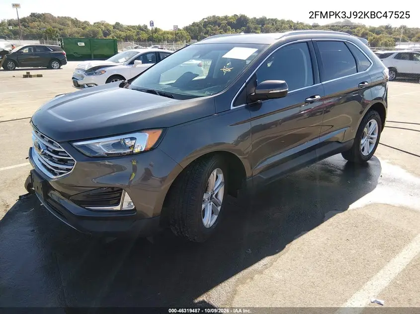 2019 FORD EDGE VIN 2FMPK3J92KBC47525 — фото 2