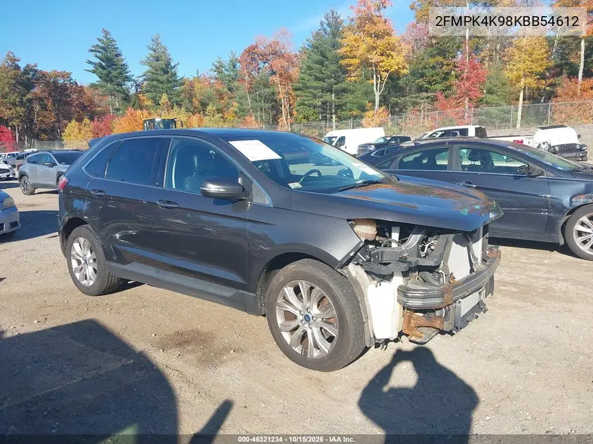 FORD EDGE 2019, VIN 2FMPK4K98KBB54612
