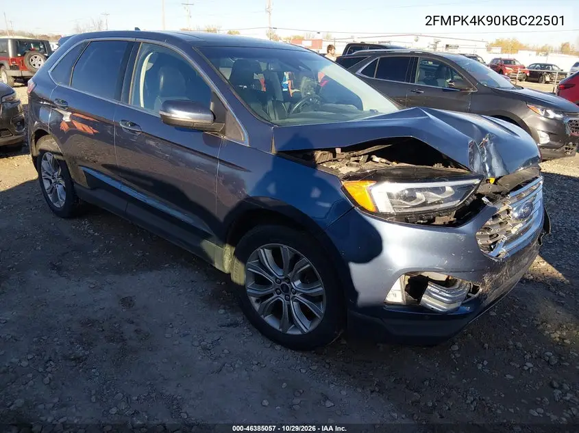 FORD EDGE 2019, VIN 2FMPK4K90KBC22501