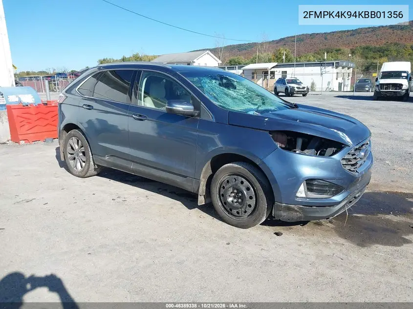 FORD EDGE 2019, VIN 2FMPK4K94KBB01356