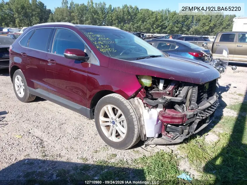 FORD EDGE 2020, VIN 2FMPK4J92LBA65220