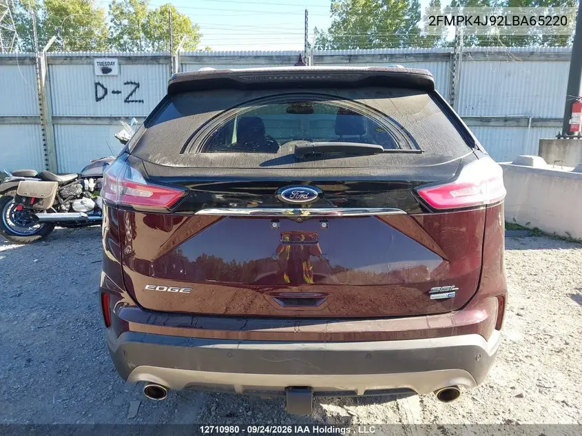 2020 FORD EDGE VIN 2FMPK4J92LBA65220 — фото 17