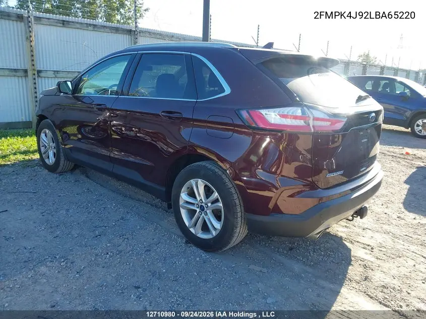 2020 FORD EDGE VIN 2FMPK4J92LBA65220 — фото 3