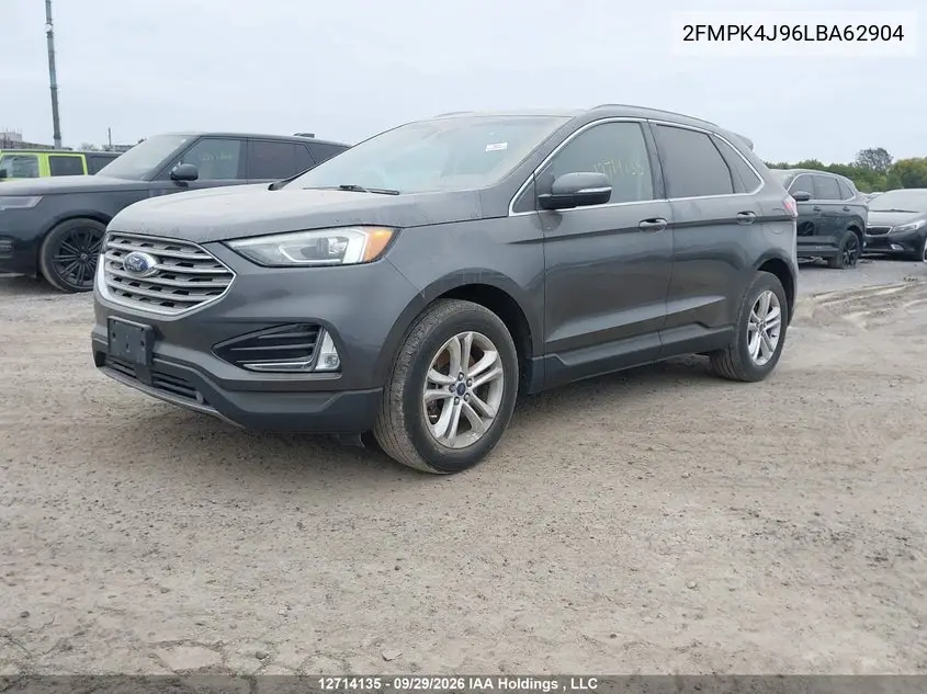 2020 FORD EDGE VIN 2FMPK4J96LBA62904 — фото 2