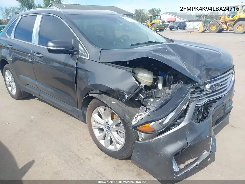 FORD EDGE 2020, VIN 2FMPK4K94LBA24716