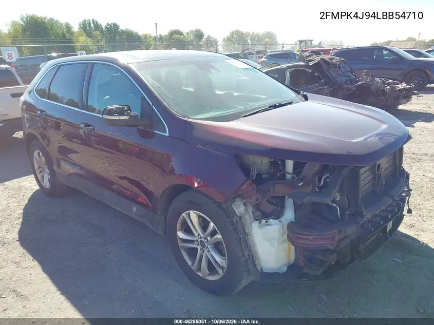 FORD EDGE 2020, VIN 2FMPK4J94LBB54710