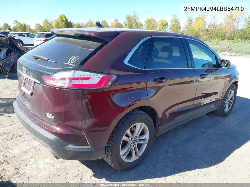 2020 FORD EDGE VIN 2FMPK4J94LBB54710 — фото 4
