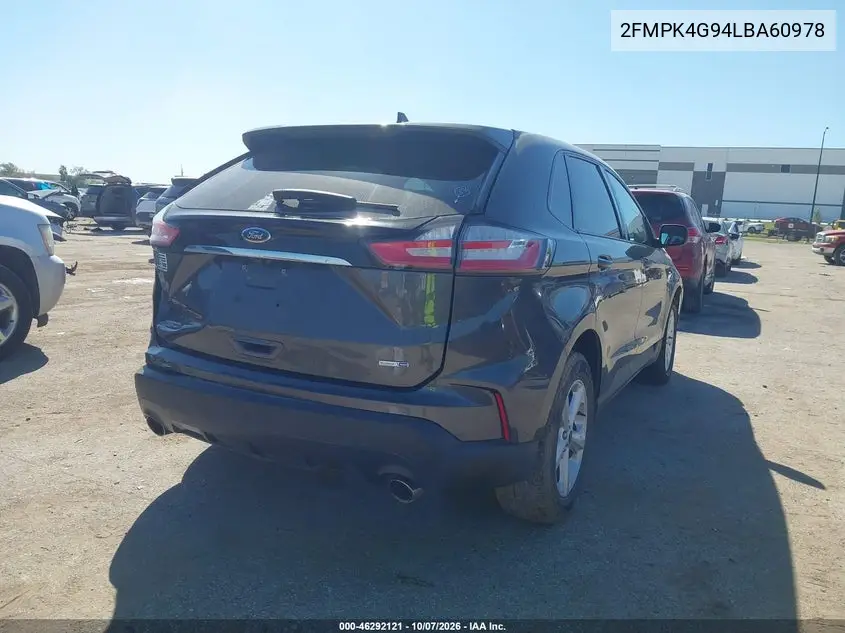 2020 FORD EDGE VIN 2FMPK4G94LBA60978 — фото 4