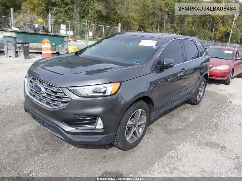2020 FORD EDGE VIN 2FMPK4J94LBA08484 — фото 2