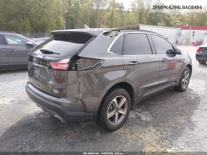 2020 FORD EDGE VIN 2FMPK4J94LBA08484 — фото 4
