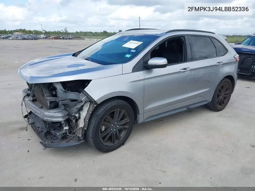 2020 FORD EDGE VIN 2FMPK3J94LBB52336 — фото 2