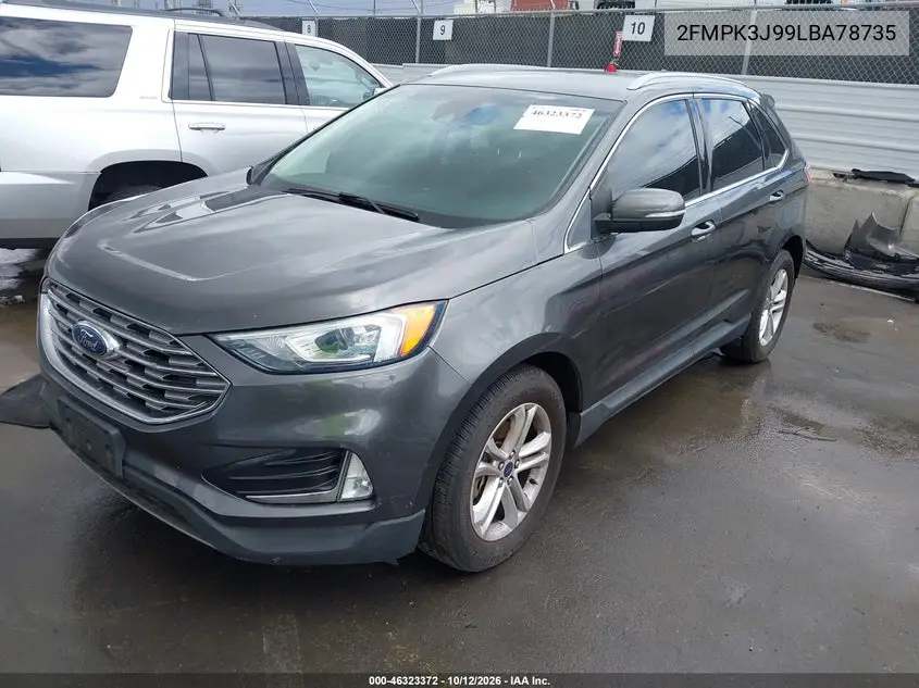 2020 FORD EDGE VIN 2FMPK3J99LBA78735 — фото 2