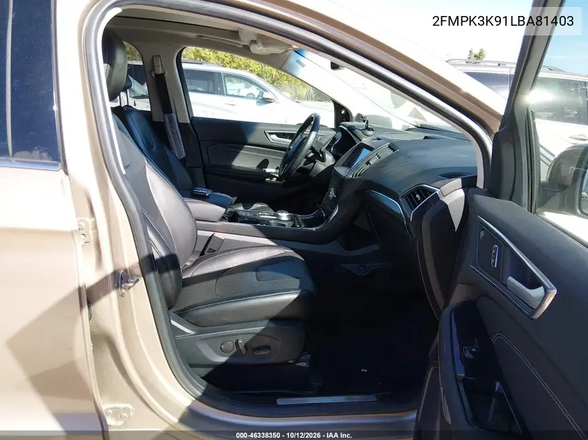 2020 FORD EDGE VIN 2FMPK3K91LBA81403 — фото 5