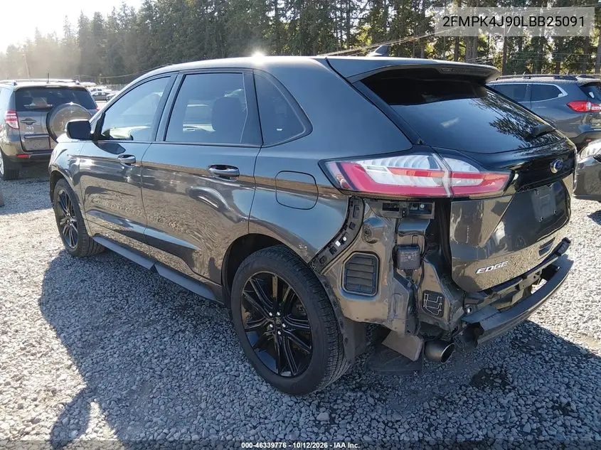2020 FORD EDGE VIN 2FMPK4J90LBB25091 — фото 3