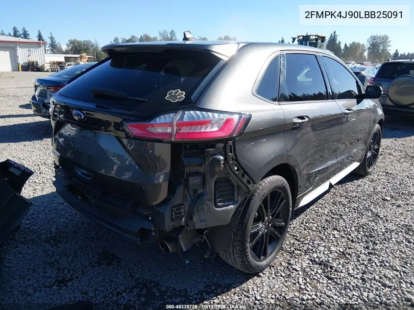 2020 FORD EDGE VIN 2FMPK4J90LBB25091 — фото 4
