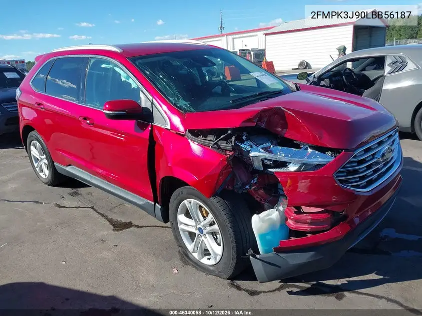 FORD EDGE 2020, VIN 2FMPK3J90LBB56187
