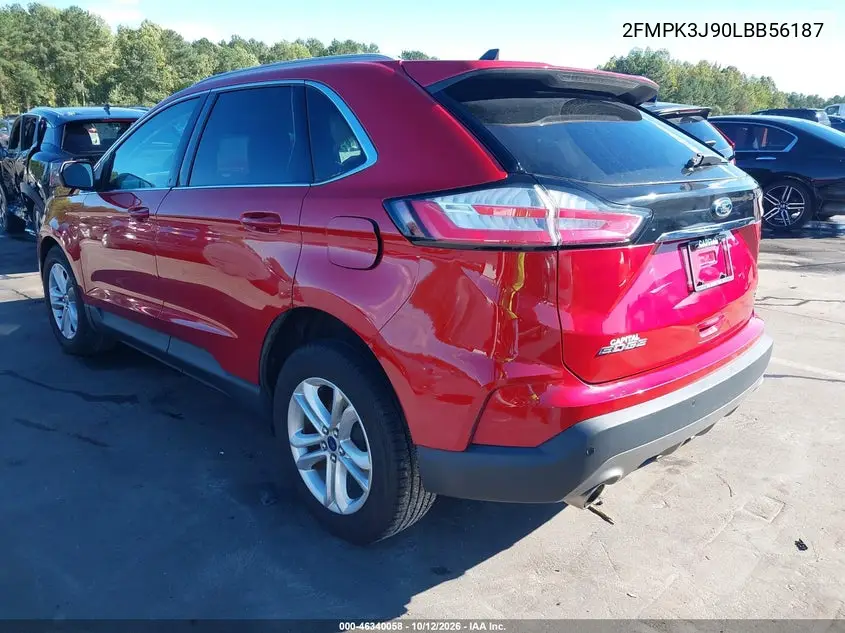 2020 FORD EDGE VIN 2FMPK3J90LBB56187 — фото 3
