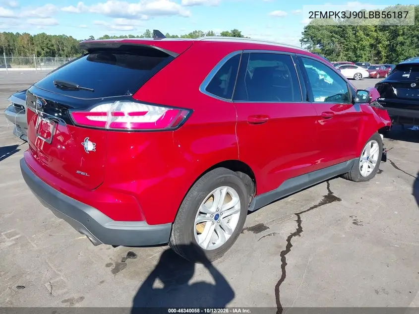 2020 FORD EDGE VIN 2FMPK3J90LBB56187 — фото 4