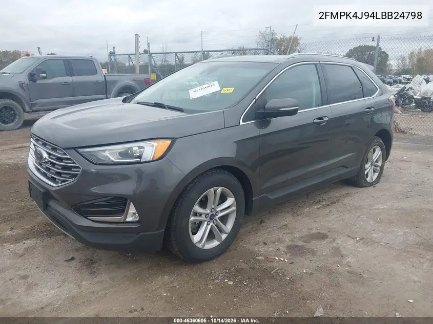2020 FORD EDGE VIN 2FMPK4J94LBB24798 — фото 2