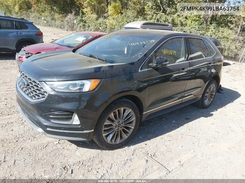 2020 FORD EDGE VIN 2FMPK4K99LBA63754 — фото 2