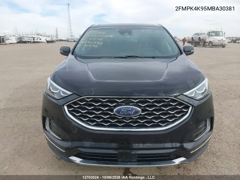2021 FORD EDGE VIN 2FMPK4K95MBA30381 — фото 12