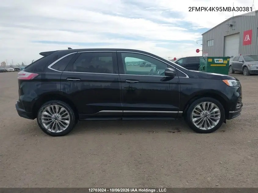 2021 FORD EDGE VIN 2FMPK4K95MBA30381 — фото 13