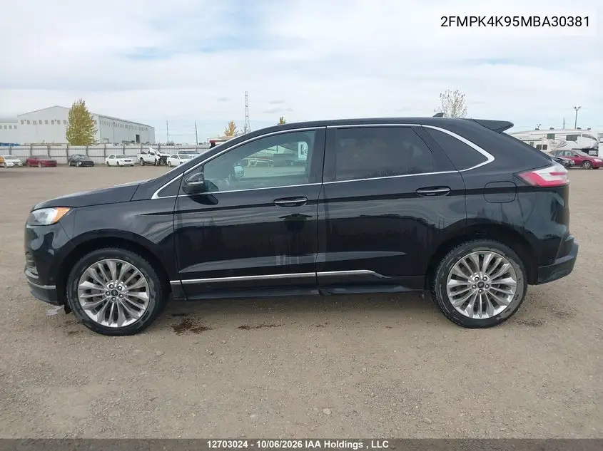 2021 FORD EDGE VIN 2FMPK4K95MBA30381 — фото 14