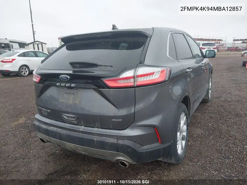 2021 FORD EDGE VIN 2FMPK4K94MBA12857 — фото 4