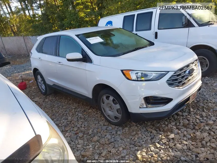 FORD EDGE 2021, VIN 2FMPK3J96MBA02567