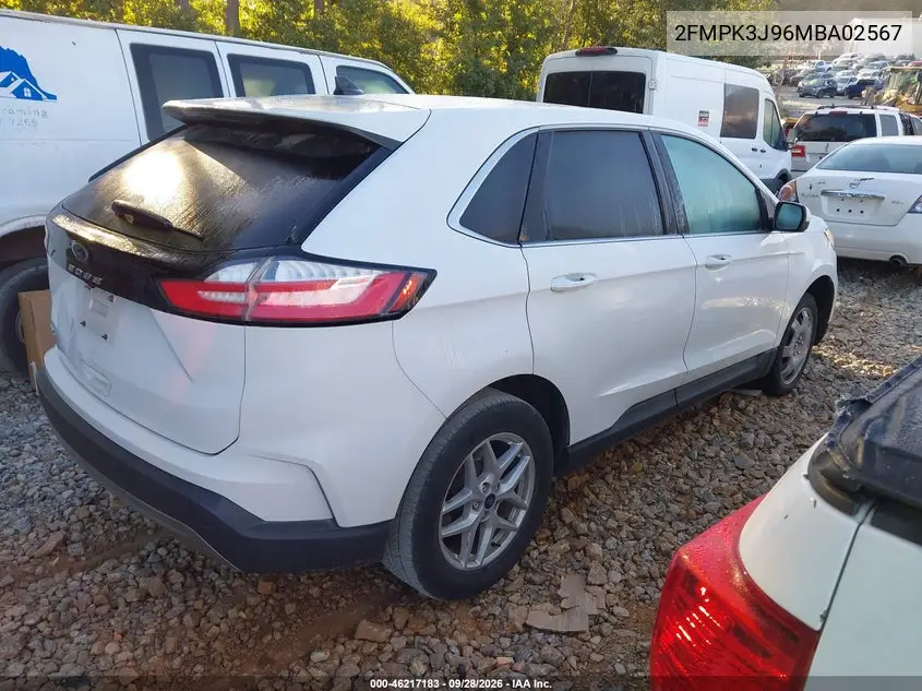 2021 FORD EDGE VIN 2FMPK3J96MBA02567 — фото 4