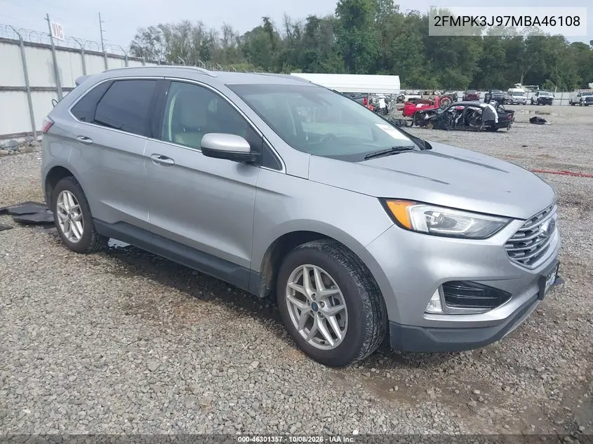 FORD EDGE 2021, VIN 2FMPK3J97MBA46108