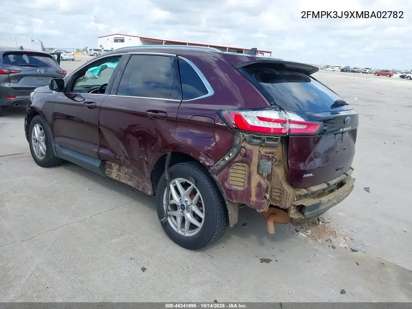 2021 FORD EDGE VIN 2FMPK3J9XMBA02782 — фото 3