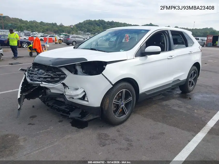 2021 FORD EDGE VIN 2FMPK3J93MBA23408 — фото 2