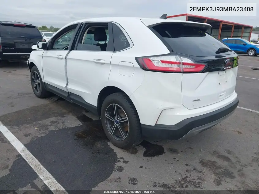 2021 FORD EDGE VIN 2FMPK3J93MBA23408 — фото 3